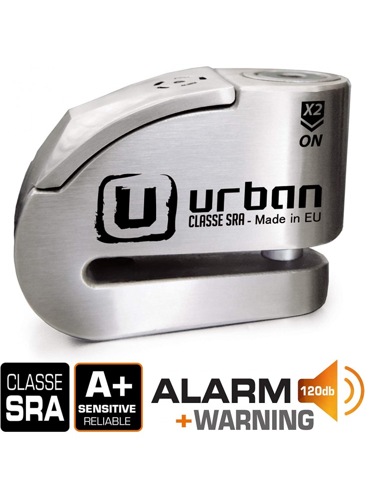UR14S Urban : Bloque-disque alarme SRA, 120dB, résistant