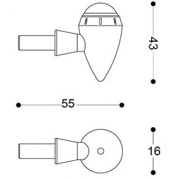 Clignotant S-LED B-LUX NOIR (paire) BARRACUDA