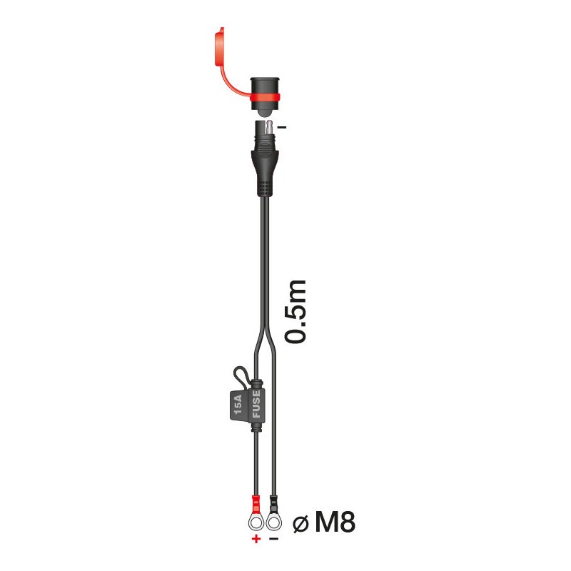 Câble Connecteur TecMate O-11 SAE81 TE - Accessoires chargeurs