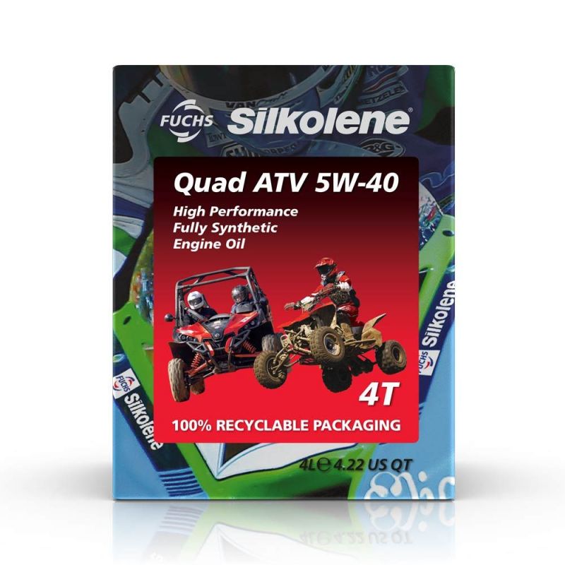 Silkolene - QUAD ATV 5W-40 - Huile moteur 4T 100% synthèse - 4L