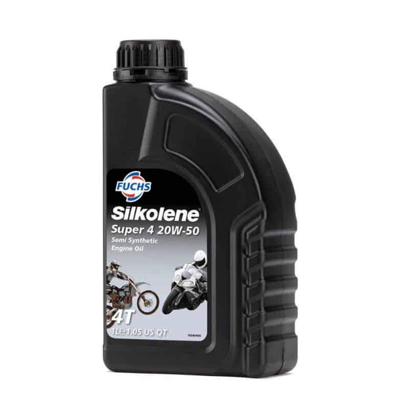 Silkolene - SUPER 4 20W-50 - Huile moteur 4T Semi-synthèse - 1L