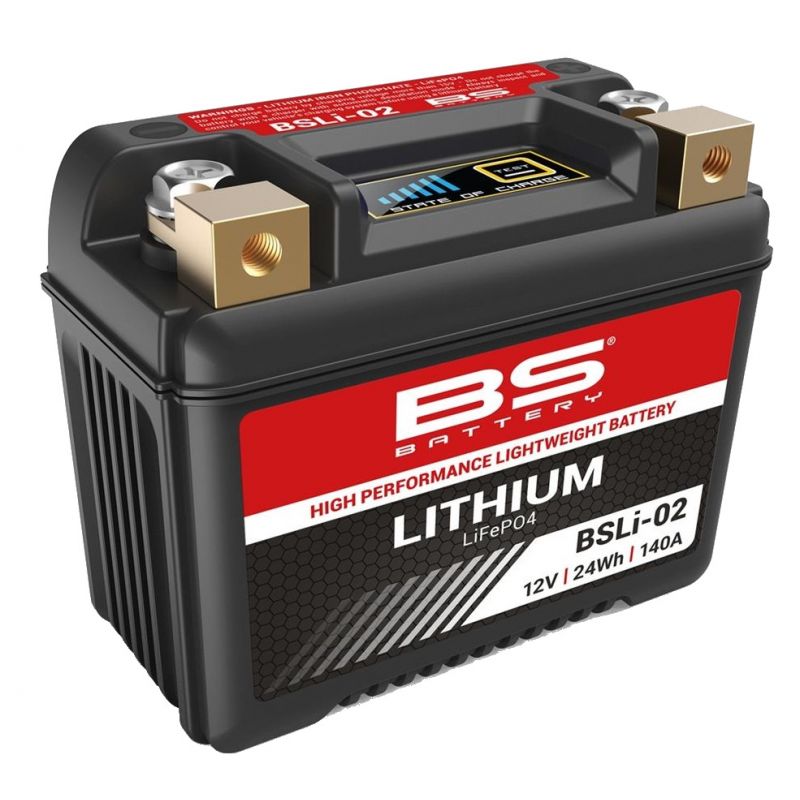 Batterie Moto BS Lithium BSLI-02 YTZ5S-YTZ7S-YTX4LBS-YTX5LBS-YTX7LBS